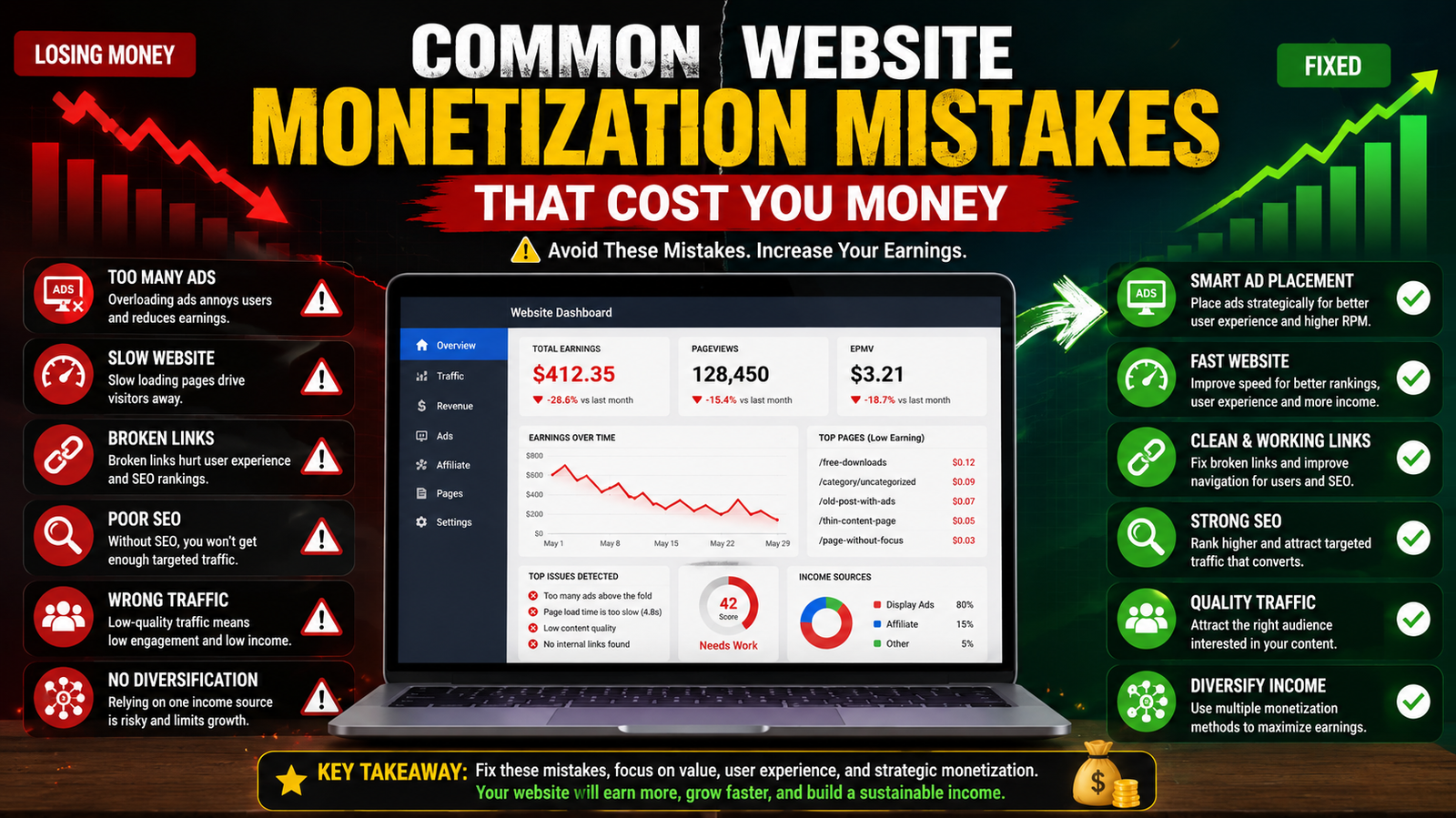 Common Website Monetization Mistakes That Cost You Money in 2026